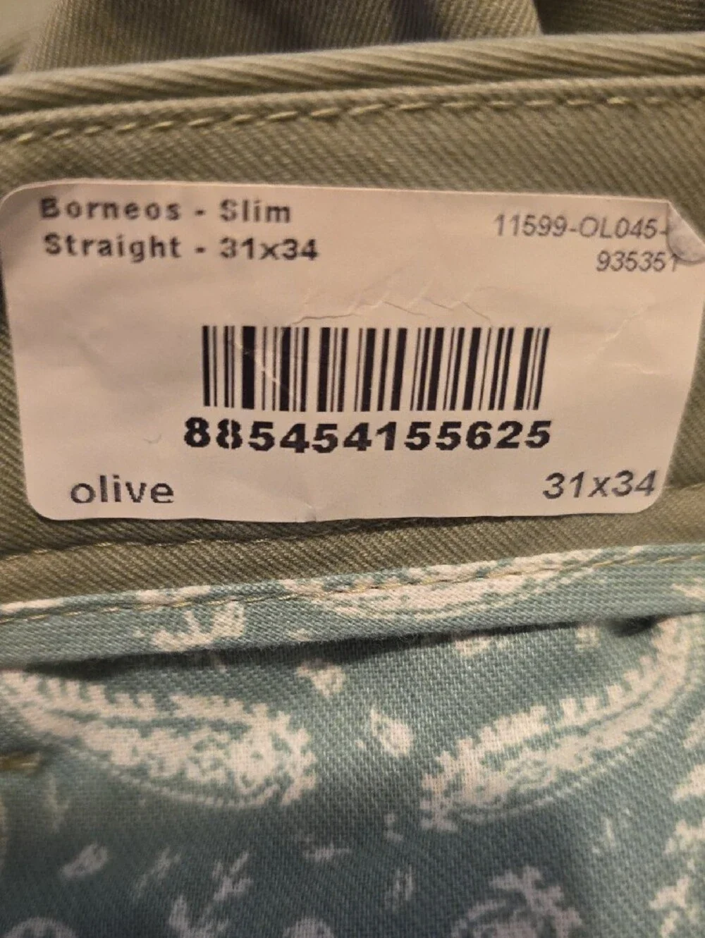 Bonobos Olive Green Slim Chinos